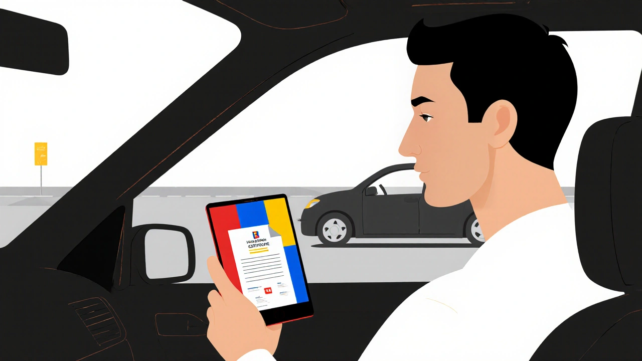 Certificato elettronico RC Auto: come mostrarlo in caso di controllo stradale