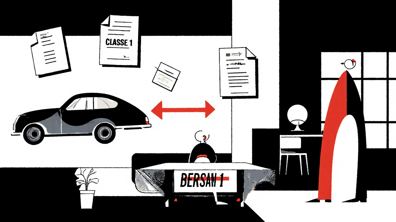 Trasferimento della classe di merito tra due persone con documenti geometrici