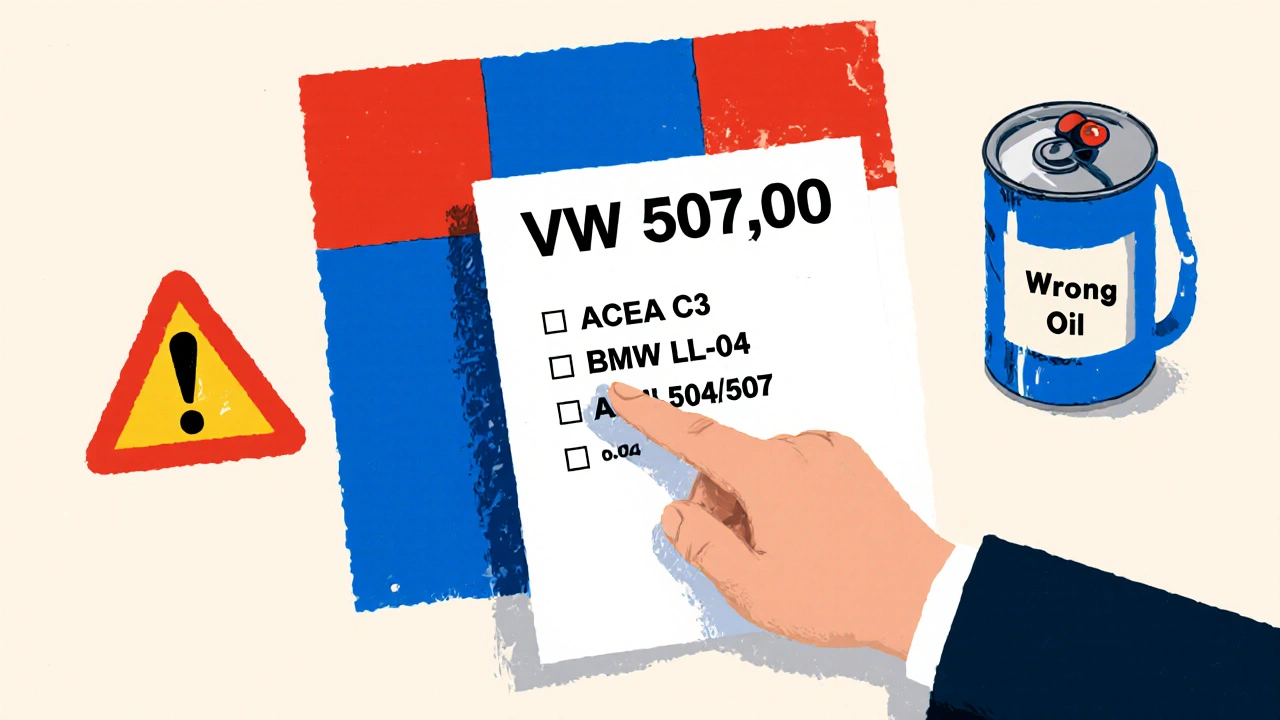 Manuale con specifiche olio e avvertimento in stile geometrico De Stijl