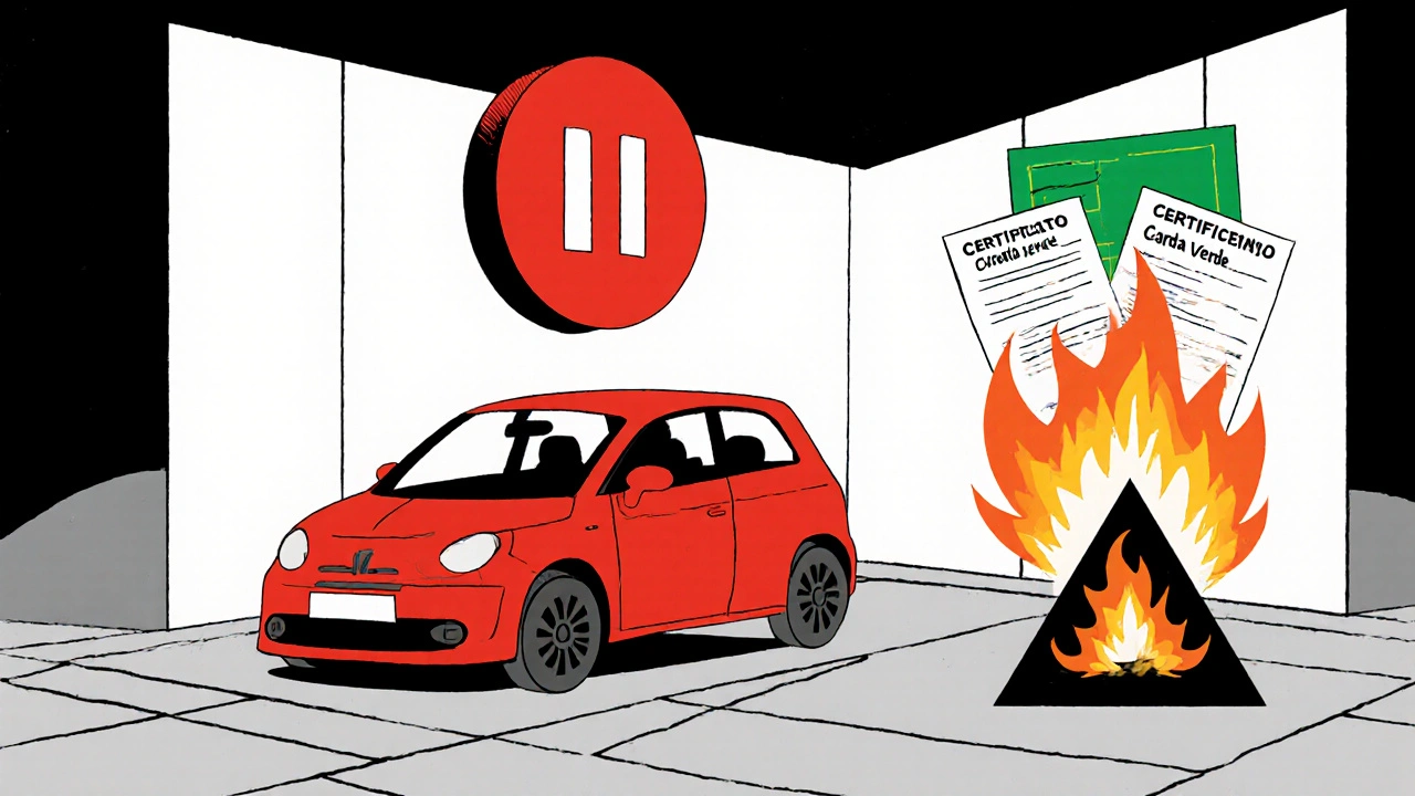 Sospensione polizza auto: come funziona, durata e vincoli legali nel 2025