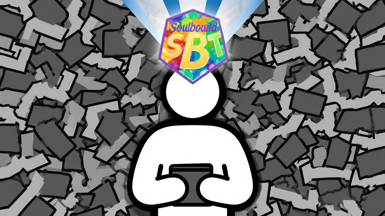 Utente reale con token SBT che respinge centinaia di wallet falsi