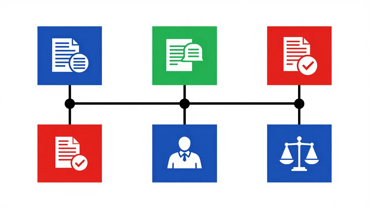 Diverse aree vita protette dall'assicurazione con stile moderno