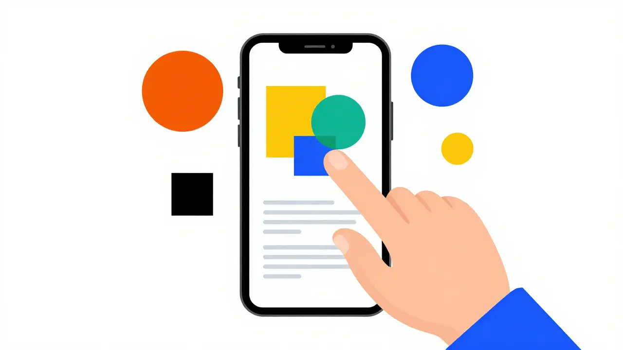 Interazione digitale con smartphone per scaricare l'attestato di rischio