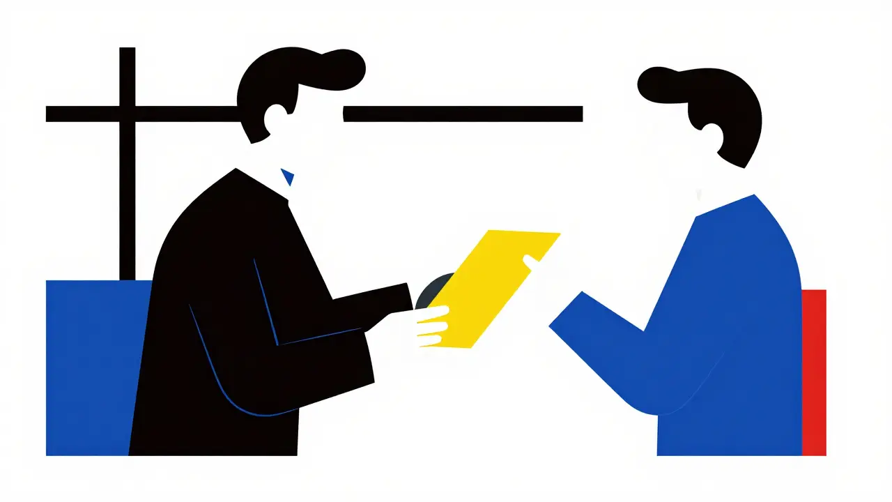 Rappresentazione astratta di un accordo di finanziamento tra cliente e meccanico