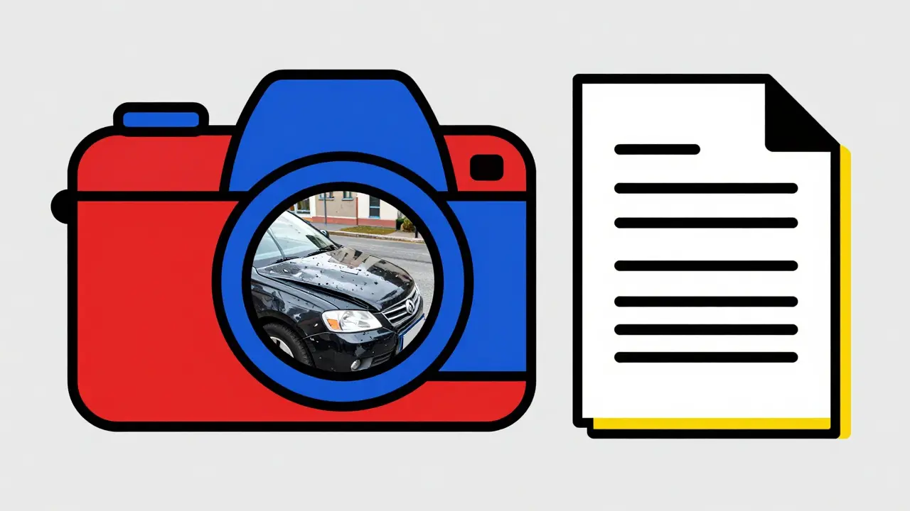 Fotocamera e documenti geometrici per la documentazione dei danni