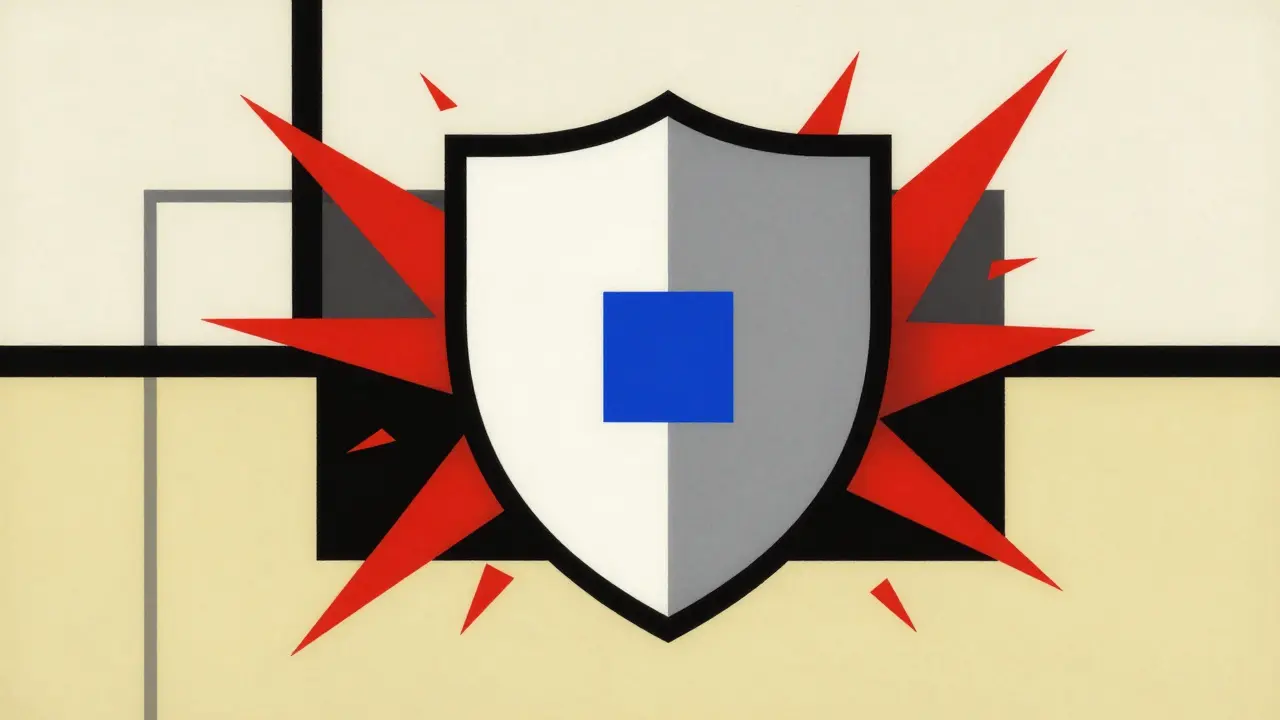 Scudo geometrico De Stijl che protegge la classe di merito assicurativa