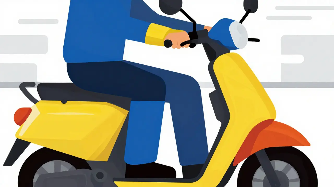 Accessori invernali per scooter in stile De Stijl geometrico