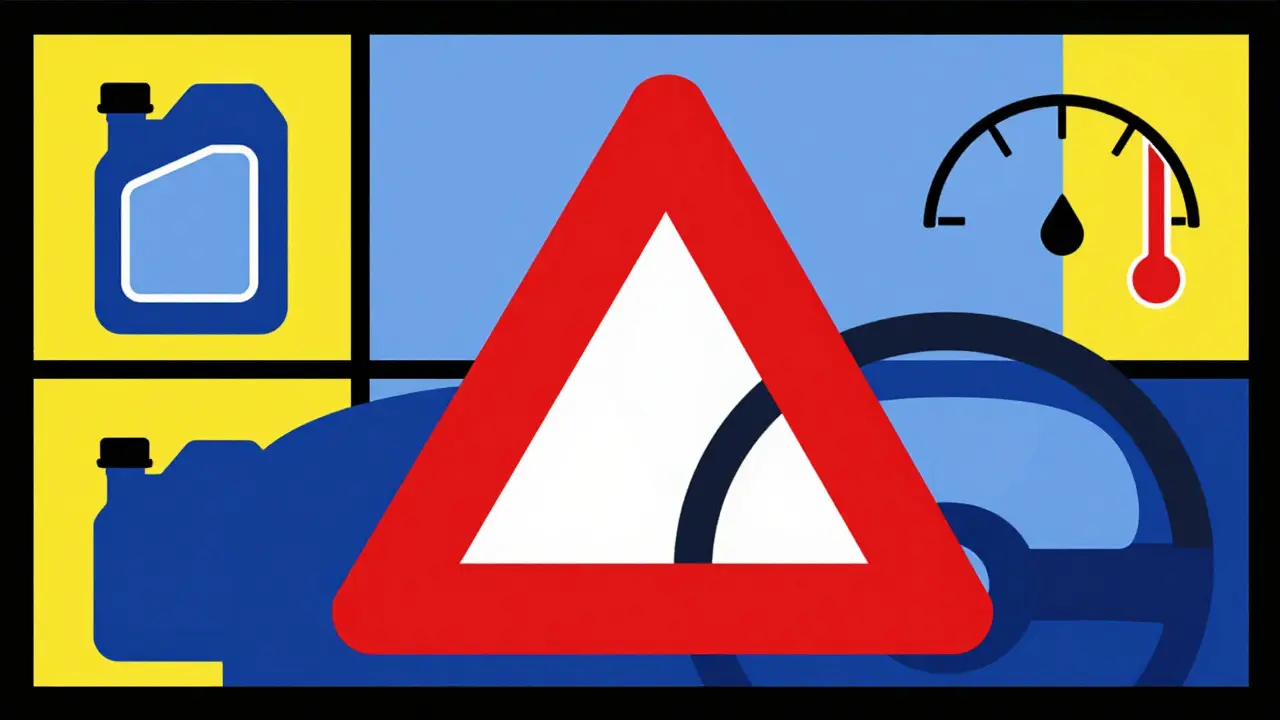 Arte De Stijl: simboli geometrici per sicurezza e manutenzione liquidi
