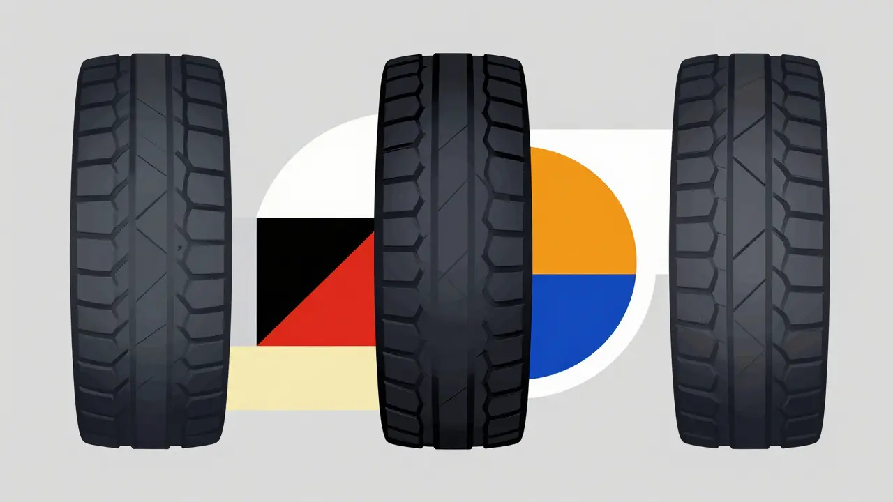 Schema astratto usura irregolare gomme in stile De Stijl
