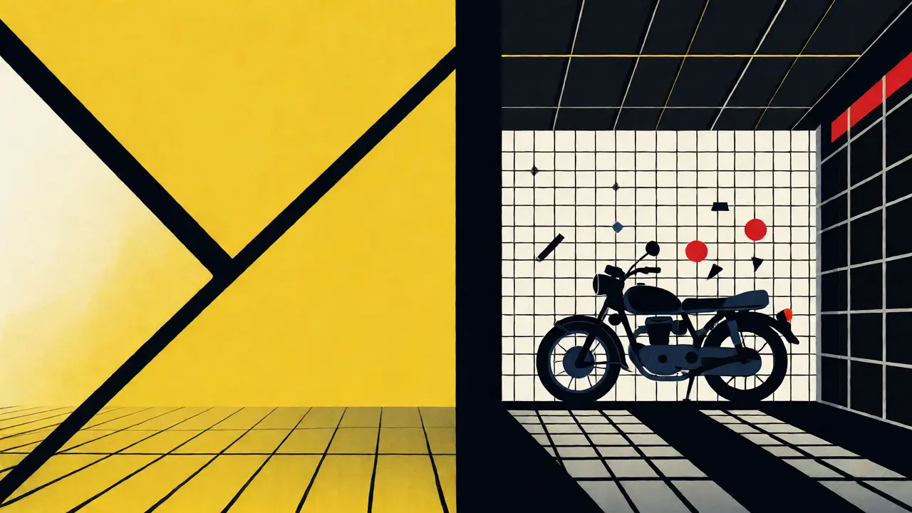 Rappresentazione geometrica dei vincoli di utilizzo per moto storiche iscritte ASI