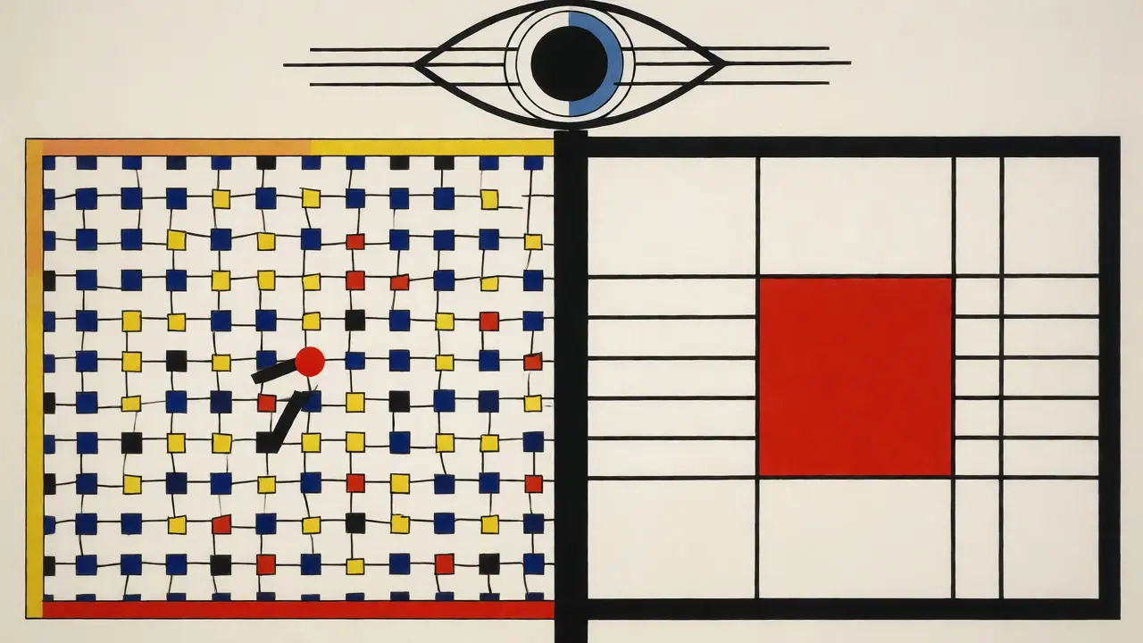 Concetto visivo De Stijl sul risparmio con il pagamento unico della polizza